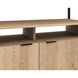 Ambrose Rustic Oak / Black Modular Bookcase, Large